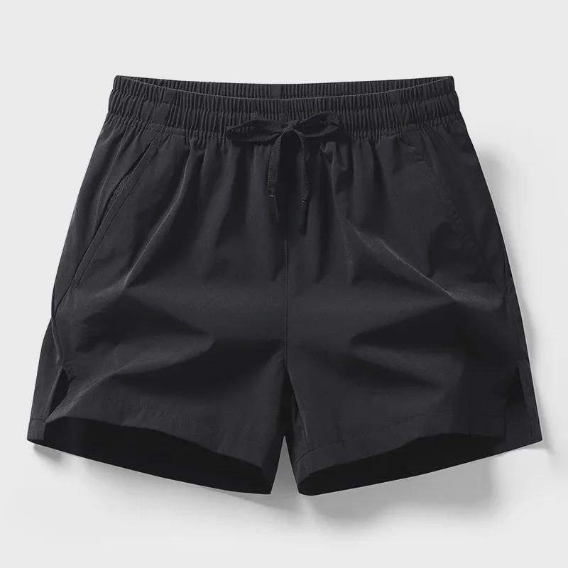 Men's Korean Style Summer Stretchy Quick-Dry Ice Silk Beach Shorts