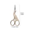 Fenrry 1pc Retro Crane Mouth Scissors Stainless Steel Scissors Cross Stitch Embroidery Knitting Sewing Handicraft Scissor DIY