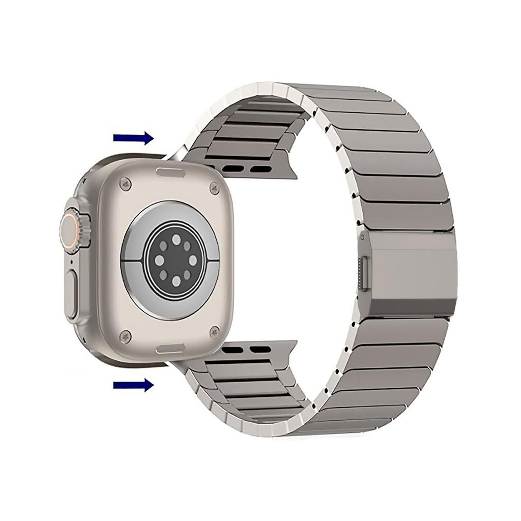 Titanium Metal Strap for Apple Watch Ultra 3 2 49mm 46mm 45mm 44mm Magnetic Buckle Wristband iWatch 11 10 9 8 7 6 5 4 SE 3 Band