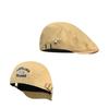 Vintage Y2k Beret Hat Adjustable Letter Embroidery Newsboy Cap Breathable Cotton Flat Cap