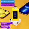 Multi-Device Phone Battery Optimizer Current Voltage Capacity Tester Charging Adapter with Real-Time Voltage Monitor Fixes Lag & Extends Battery Life