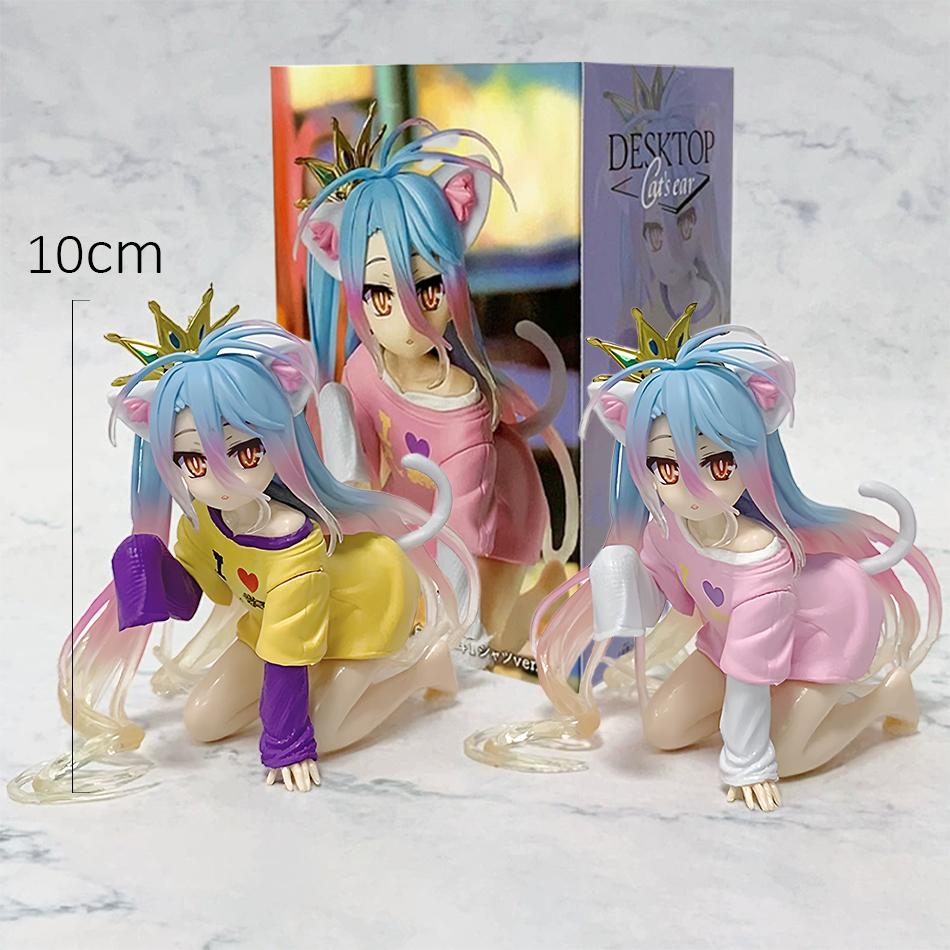 New In Stock 12CM Shiro Action Figure NO GAME NO LIFE Shiro Figurine Collection Model Toy Anime Action Figurine Toy Gifts