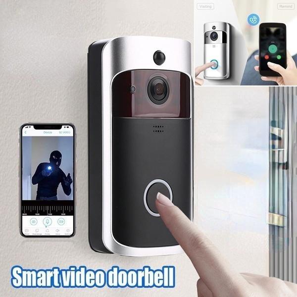 

1080P WiFi Смарт Беспроводная безопасность Дверной звонок HD Видео Домофон Запись Видео Дверной телефон Беспроводной дверной звонок Камера ночного видения