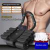 Four-Wheel Abdominal Workout Roller 6/8 Elbow Support Anti-Slip Core Strengthening Trainer Automatic Rebound Effective