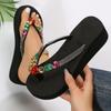 Women Platform Slippers Light Outdoor Walking Sandals Wedges Beach Shoes Fashion Flip Flops Slip On Casual Slippers Slides Women