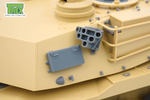 T-Rex Studio 1/35 Scale Modern American M250 Smoke Discharger for the U.S. Army M1 Abrams Main Battle Tank Family, Plastic Model Kit Parts TR35188 (Ta
