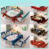 Beautifully Designed Christmas Tablecloth And Chair Cover For Dining Room Decor