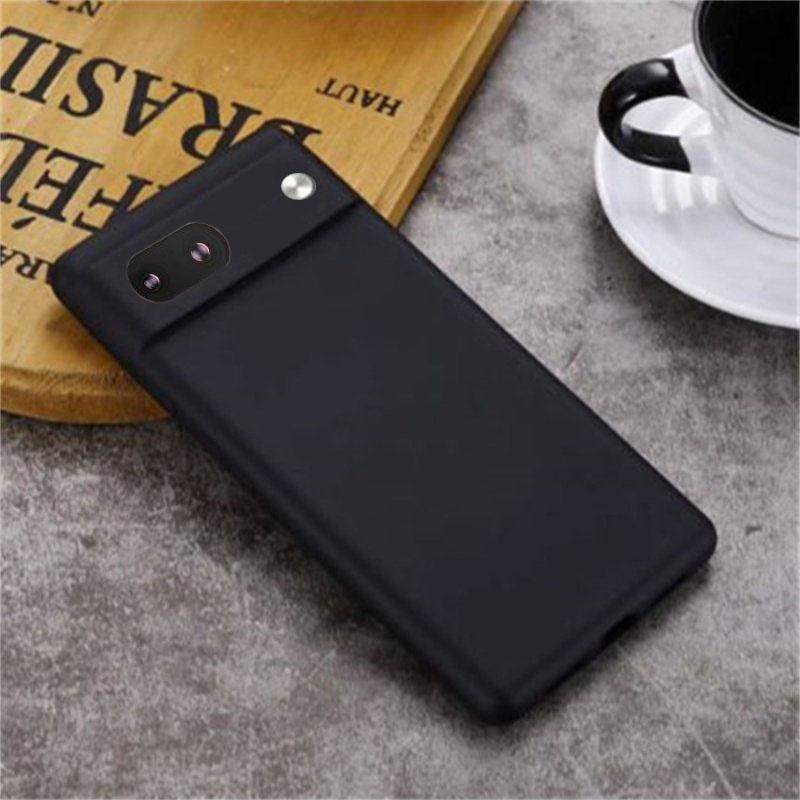 

Для Google Pixel 8A жидкий силиконовый чехол Pixel 8A чехол Fundas Coque мягкий защитный чехол TPU Google Pixel 8A 7A 6A 8 7 6 Pro For Pixel 6A чёрный