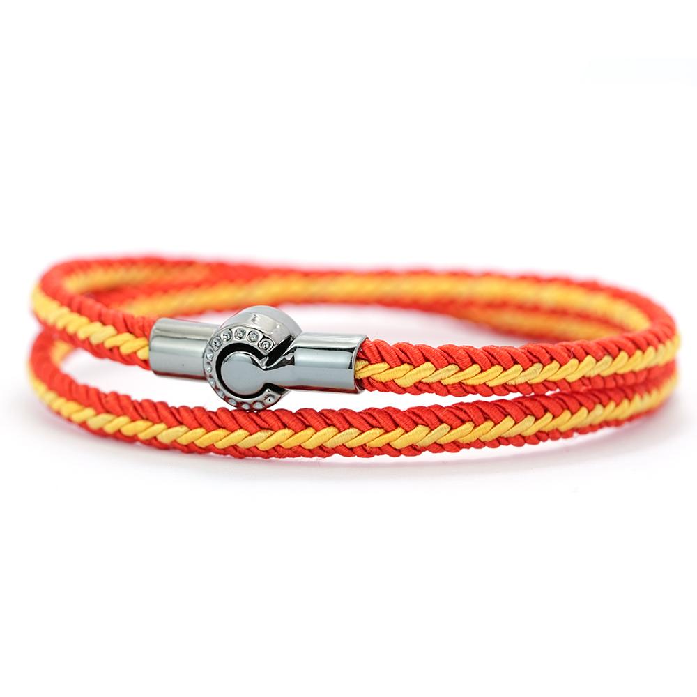 Minimalist Elegant Double Layer Ethnic Fabric Braided Bracelet Unisex Fashion Wrist Jewelry Gift For Men Women Handmade Bangle