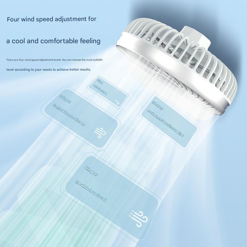 Silent Portable Rechargeable USB Desktop Air Circulator Fan