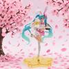 8 Zoll Hatsune Miku Anime Figur Rosa Kleid PVC Modell Action Spielzeug Kirschrosa Kirschblüten Dekoration Sammeln für Geburtstagsgeschenk