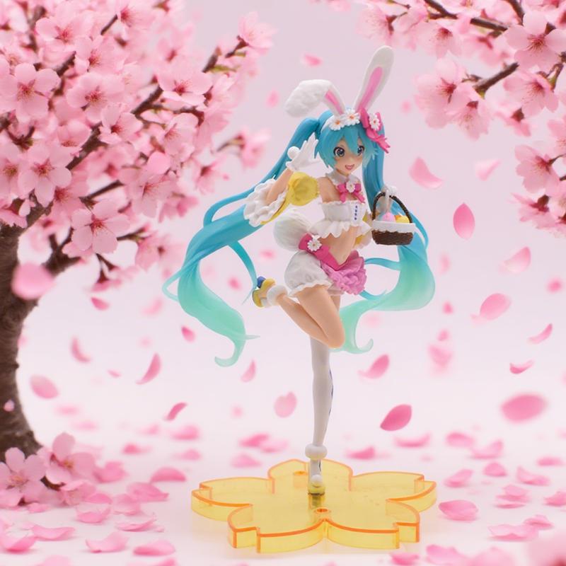 8 Zoll Hatsune Miku Anime Figur Rosa Kleid PVC Modell Action Spielzeug Kirschrosa Kirschblüten Dekoration Sammeln für Geburtstagsgeschenk