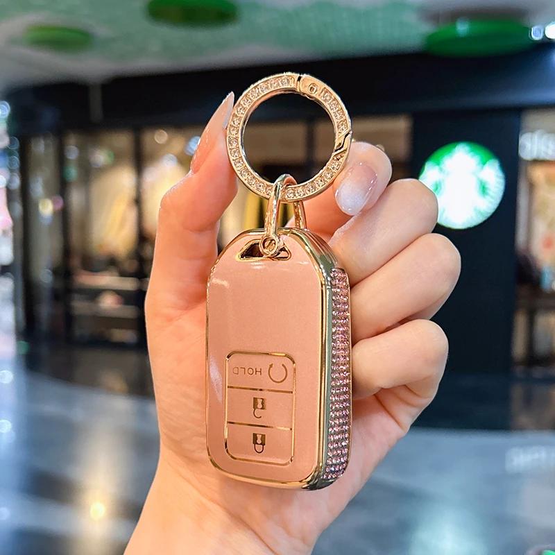 Car Key Case Cover Shell For Honda Crv Civic Accord Xrv Vezel Hiroshi Fit Crider Sensing Urv Crider Bag Tools