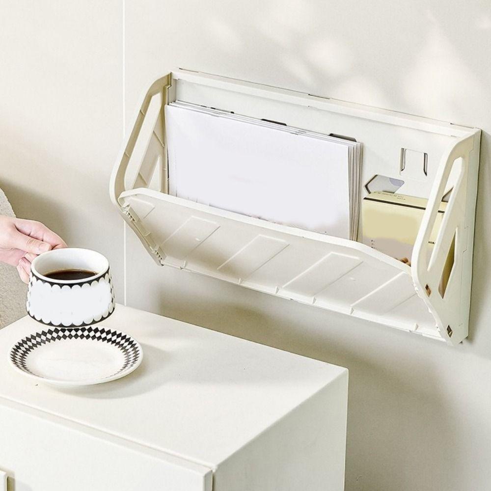 Plastic Folding Shoe Rack Large Capacity Space Saving Wall-Mounted Shoe Rack No Punching Slipper Rack Small Space Solution