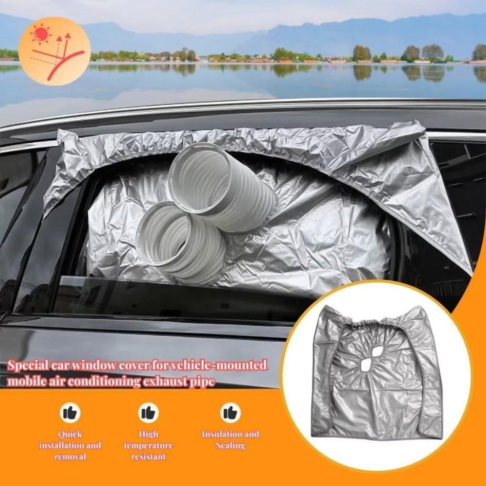 Heat Insulation Truck Portable Air Window Seal Cloth Rainproof Shading Cover Sedan Cabin