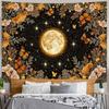 Golden Ginko Tapestry Nature Style Tapestry for Bedroom Celestial Starry Sky Tapestries Wall Hanging Aesthetic Room Decor Full