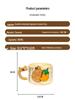Capybara Cartoon Ceramic Stacking Mug with Handle - Cute Couple Coffee Cup, Birthday Gift