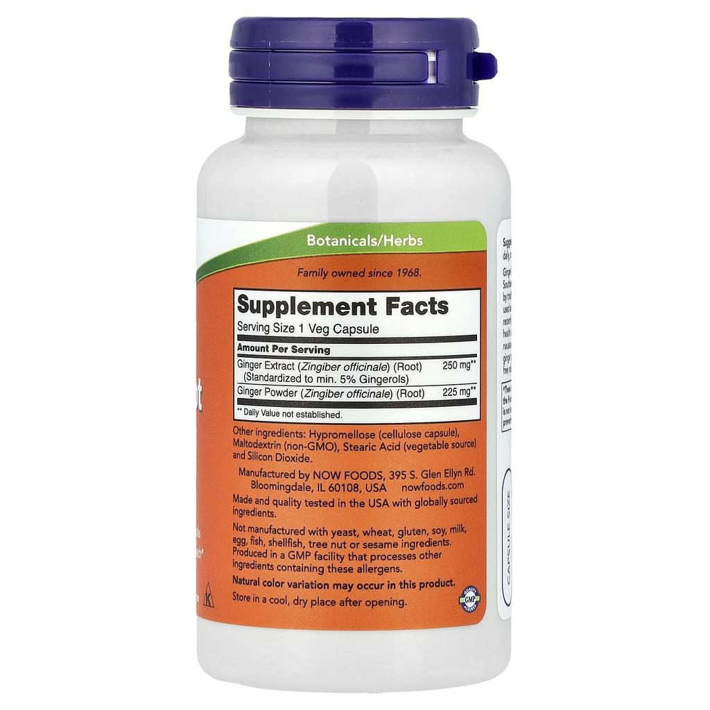 Ginger Root Extract, 250Mg, 90 Veggie Caps