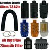 25mm Air Diesel Parking Heater Air Filter Silencer Intake Pipe With Clip 0.6m Heater Duct Pipe Tube Fit For Eberspacher Webasto