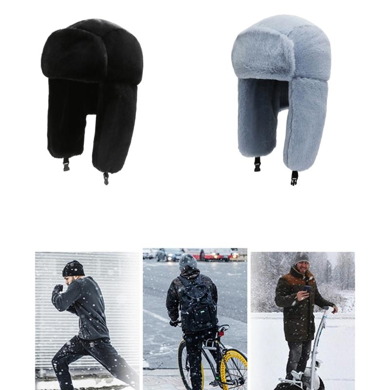 Winter Hunting Hat with Clasp Coldproof Winter Hat Cycling Earflap Hat