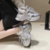 Brand Design Red Gray Girls Sneakers Fashion New Boys Chunky Sneakers Lovely Pink Dad Shoes Trendy Children Casual Shoes 35-43