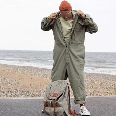 American Multi-pocket Tooling Jumpsuit Men's Jumpsuit Loose Overalls