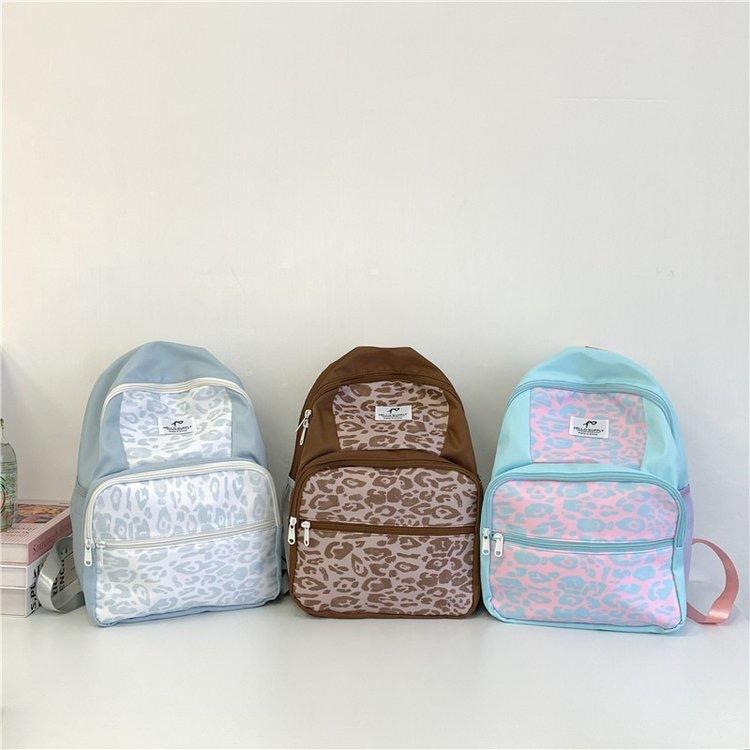 Schoolbag Korean Version Ins Fashion Polka Dot Backpack Women's Two-dimensional Transparent Bar Millet Pain Bag Large Capacity Student Schoolbag