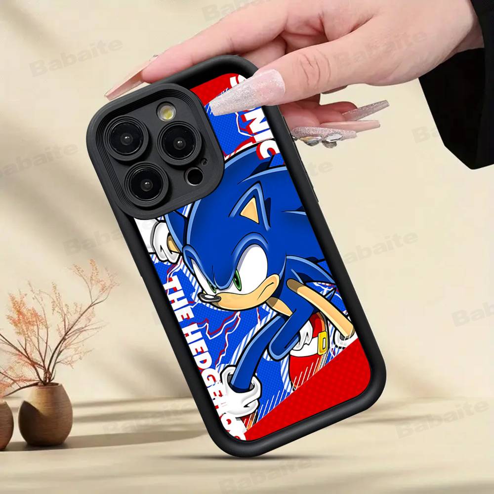 S-SonicS Anime Phone Case For IPhone 17 16 15 14 13 12 11 Pro Max Anti Drop Soft Cover