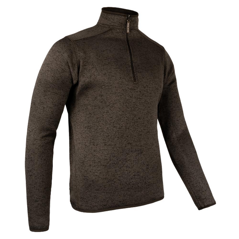 Jack Pyke Mens Melange Quarter Zip Fleece Top