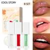 Sada hydratačních olejů na rty Crystal Jelly Pleťový make-up s leskem na rty Sexy Plump Lip Glow Oil Tónovaná sada pro plnější rty
