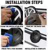 FD05-2pcs Front and Rear Emblem For VW Golf 6/Golf 7/Golf 7.5/Golf 8 Not Affect ACC Modified Black Label Flat Mirror Cover