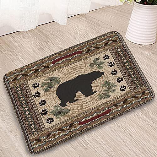 Misty Forest Deer Kitchen Carpet Living Room Shower Room Bedroom Floor Mat Balcony Hallway Non-slip Door Welcome  Entrance Rug