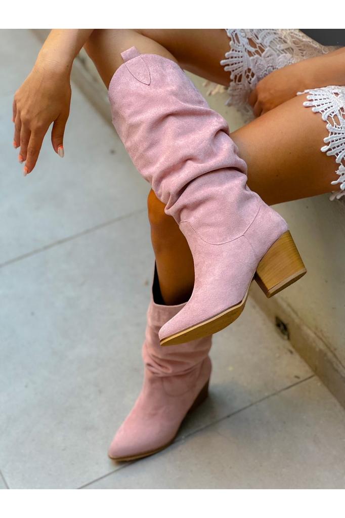 Bottes de mode modernes et élégantes pour femmes bottes en simili cuir daim bottes en daim de veau vert avec gousset bottes Dallas