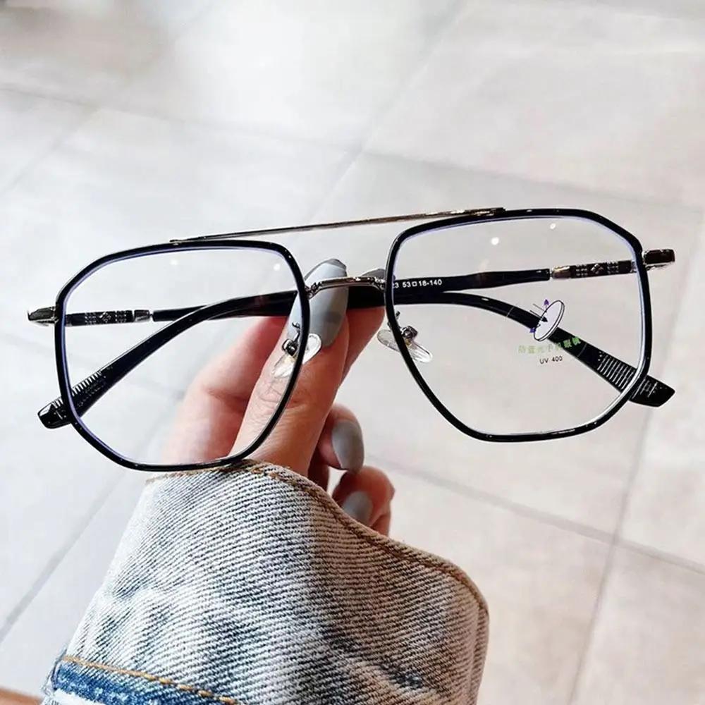 

Durable Portable Anti-Blue Light Glasses Women Men Oversized Optical Frame Eye Protection Ultra Light Eyeglasses Office Goggles