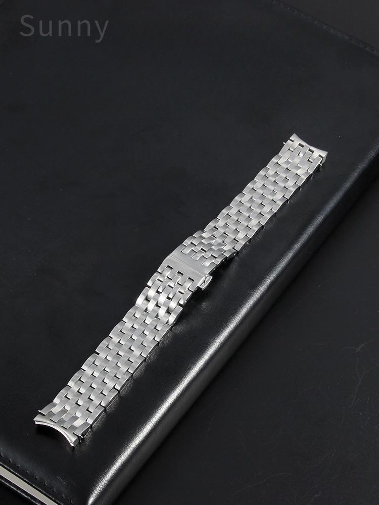 For Tissot 1853 Weiyi Series T038 Original Replace Accessories T038430a Men's Machinery 19mm Silver Waterproof Watchbands
