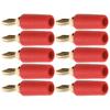 10Pcs Banana Plug 2.5mm Gold Plated Brass Solder Type Male Connector Accessory Set Kit