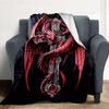 Drachenkunst Flanelldecke Überwurfdecke Weich Warm Sofa Bett Camping Heimdekoration Einzigartiges Weihnachtsgeschenk Cs9221