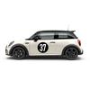 2pcs Car Door Side Sticker Graphics Number 37 Decal Decoration For MINI Cooper One Countryman F55 F56 F60 R55 R56 R60 Clubman