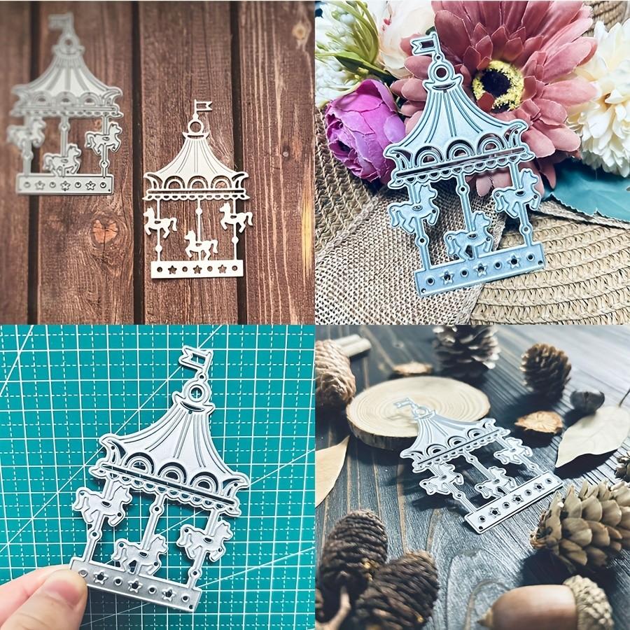 

Carousel Whirligig Metal Cutting Dies Stencil for DIY Scrapbooking Photo Album Embossing Paper Cards Crafts Diecuts dies серебряный