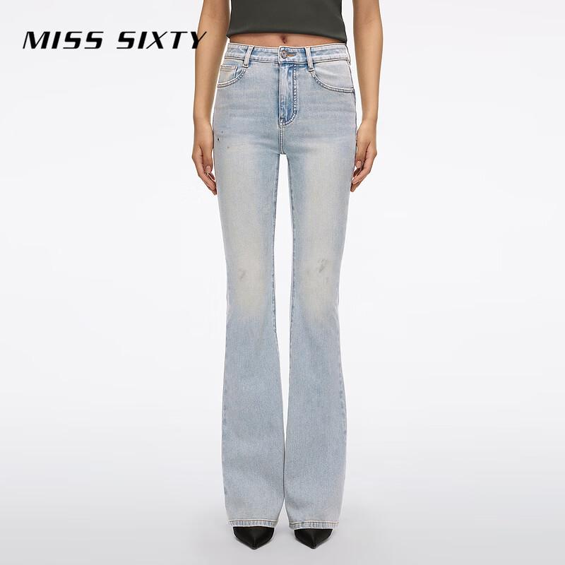 MISS SIXTY Women s Slimming Mid-Blue Flare Jeans 27