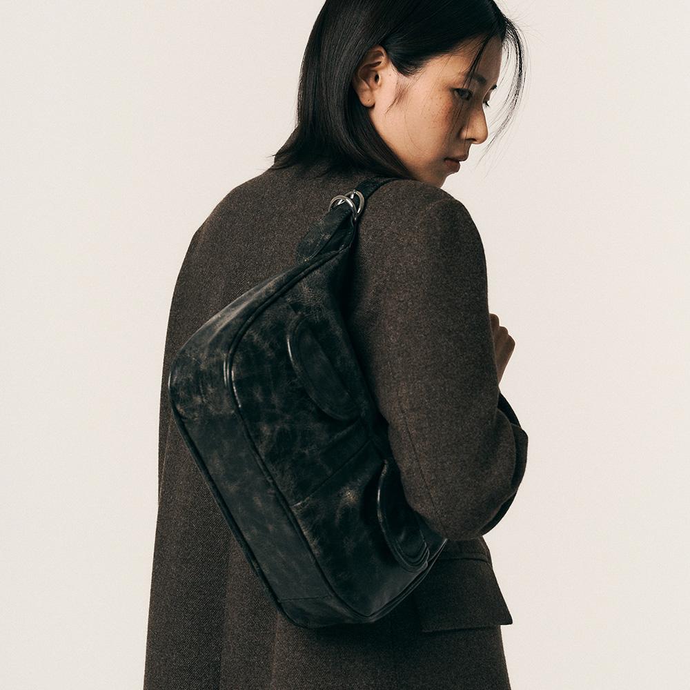Aeirei Ar_Double Pocket Biker Tote Bag