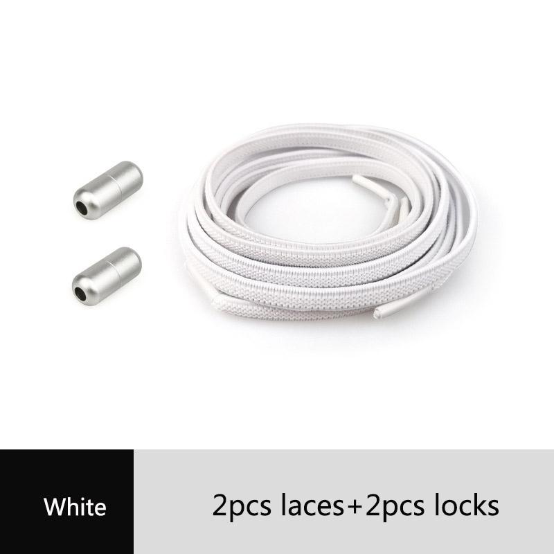 Kids Adult Elastic Popular No Tie Unisex 1Pair Capsule Buckle Shoelace Flat Sneakers Creative New High Quanlity Locking