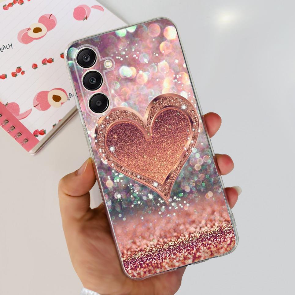 For Samsung Galaxy A25 5G 2023 Case Samsung A15 5G A35 A555G Transparent Soft TPU Etui With Fashion Pattern Galaxy A15 4G Cover