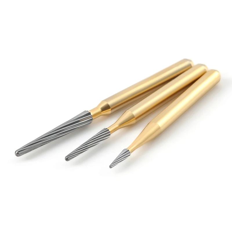 5Pcs Dental Carbide Burs FG7114 FG7214 FG7714 High Speed Drill Trimming Finishing Tool