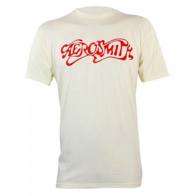 Aerosmith Unisex Yetişkin Logolu Pamuklu Tişört
