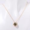 Twelve Zodiac Constellation Necklace - Double-sided Pendant Necklace with Zirconium Drop Pendant and Hollow Chain Around The Collarbone.