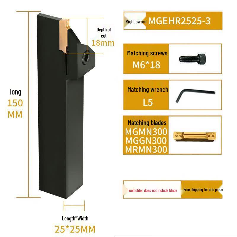 CNC External Grooving & Cutting Tool Holder