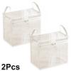 1/2pcs Storage Bag Dust-Proof Toy&Book Large Capacity PVC Multifunctional Storage Box Portable with Handle Foldable