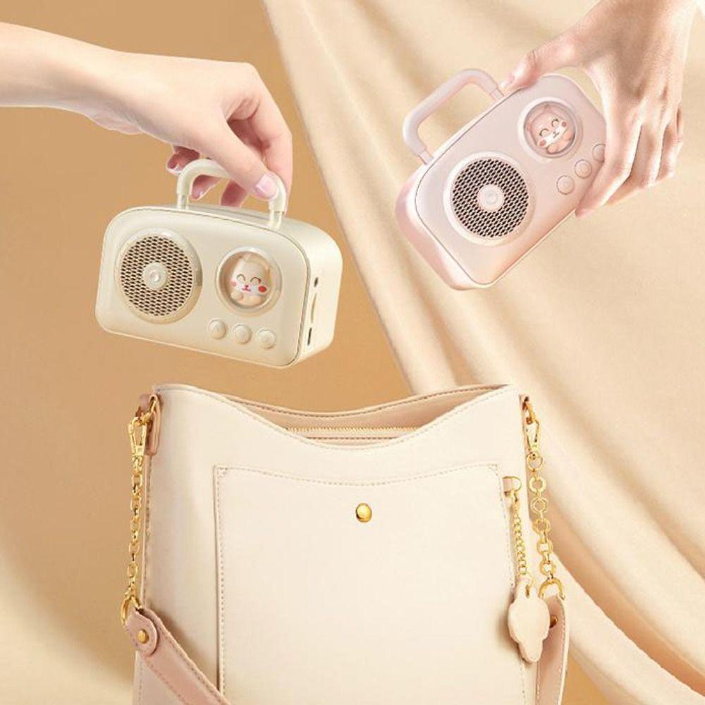 USB Interface Mini Retro Bluetooth Speaker Rich Bass Wireless Speaker Portable Speaker Student Use