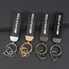 Autoschlüsselanhänger Ringe Leder Emblem Schlüsselanhänger Auto Schlüsselanhänger Aufkleber Für Mercedes Benz AMG Smart W205 C300 W203 W206 W108 W124 W126